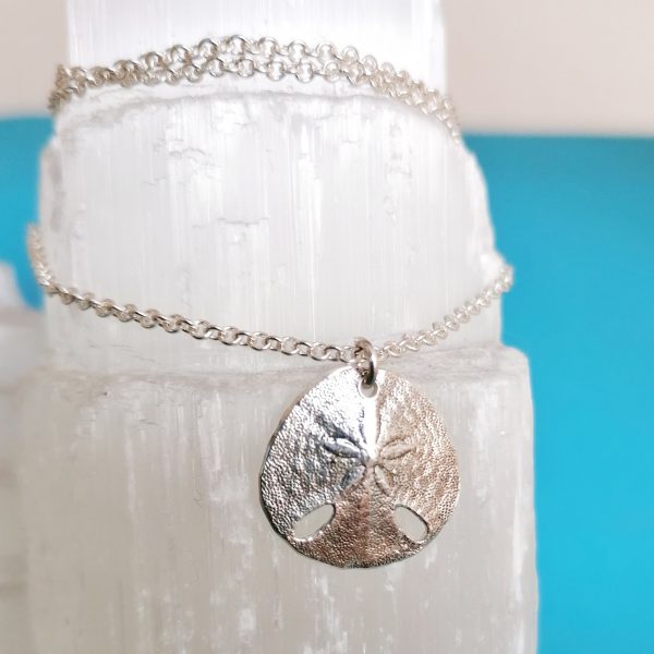 Sterling Silver Pansy Shell Necklace