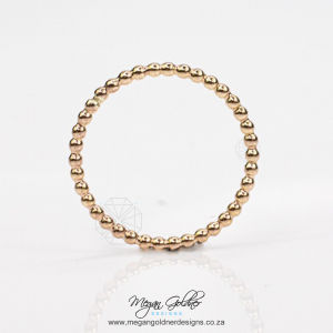 9ct Gold Ball Bead Ring