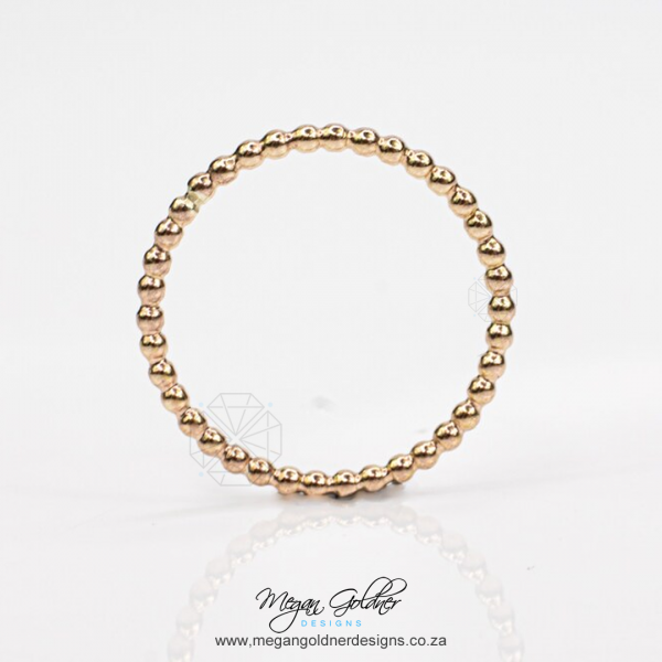 9ct Gold Ball Bead Ring