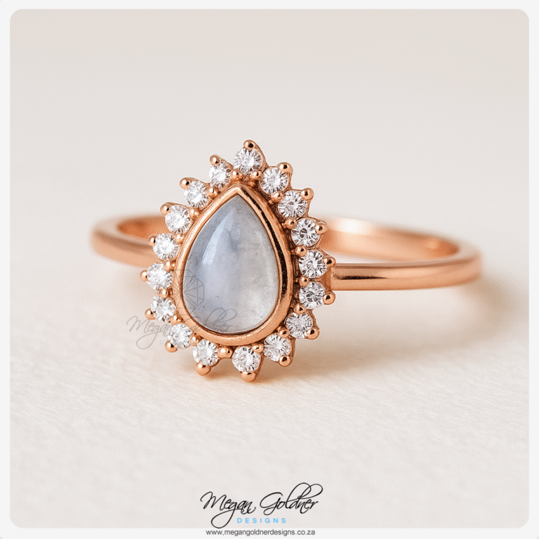 Keepsake Starburst Pear Ring