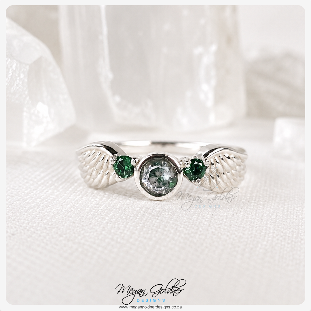 Keepsake Double Feather Ring