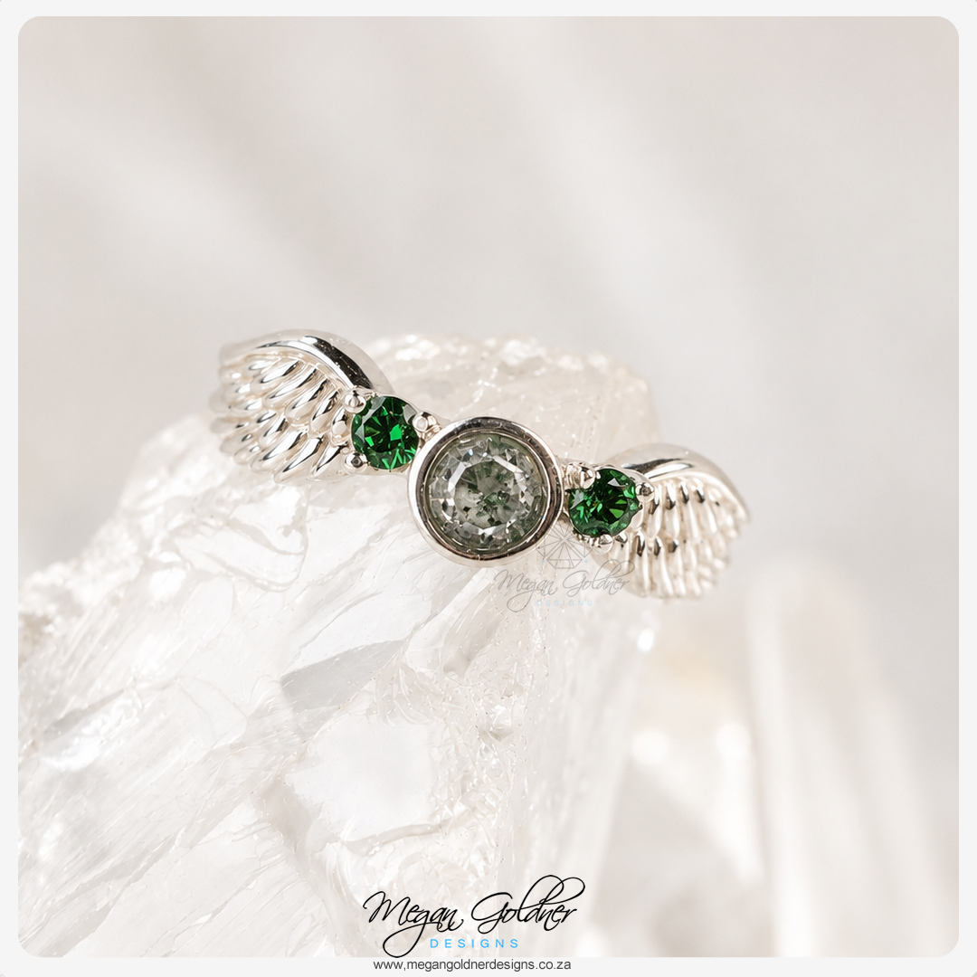Keepsake Double Feather Ring
