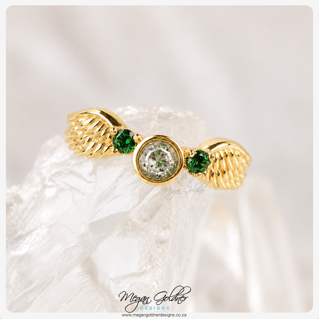 Keepsake Double Feather Ring