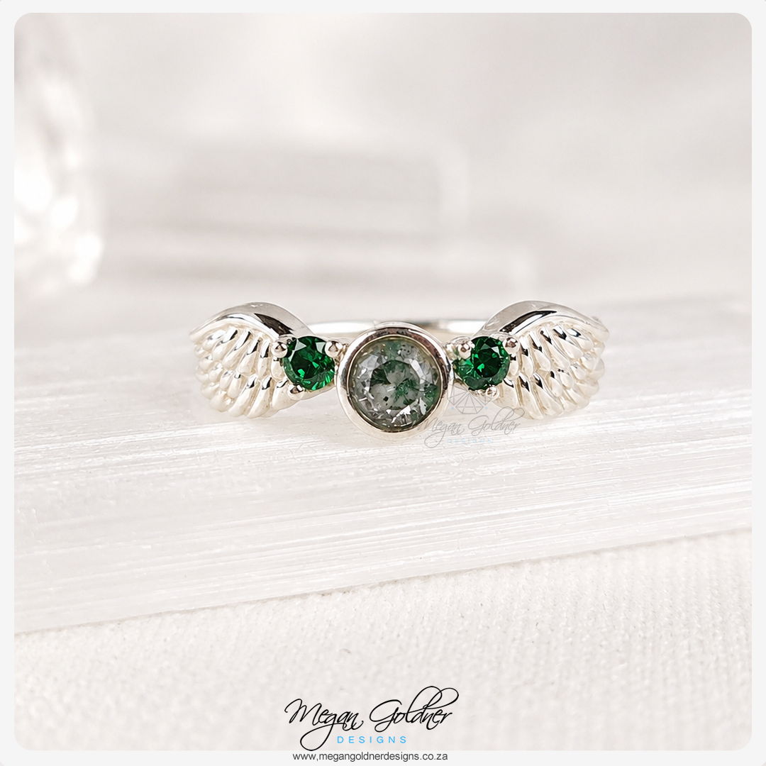 Keepsake Double Feather Ring