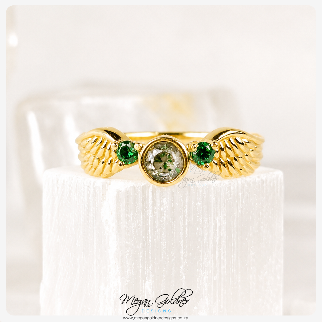 Keepsake Double Feather Ring
