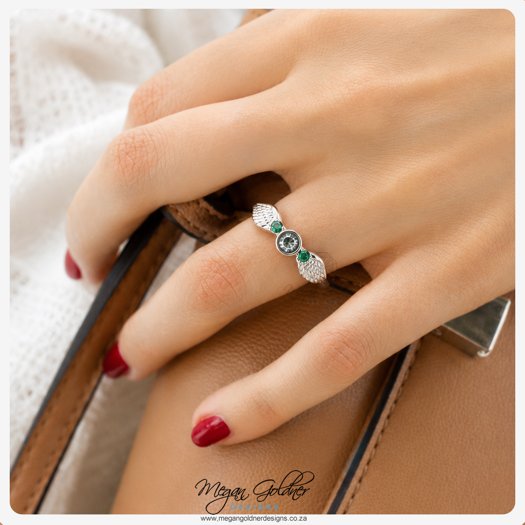 Keepsake Double Feather Ring