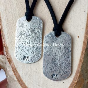 Sterling Silver Keepsake Imprint Tag Necklace
