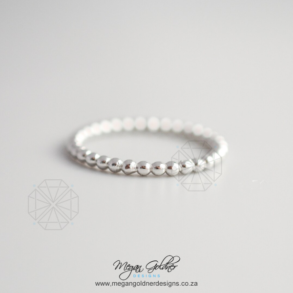 Sterling Silver Ball Bead Ring