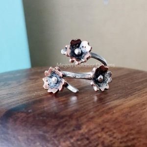 Sterling Silver Cherry Blossom Wrap Ring